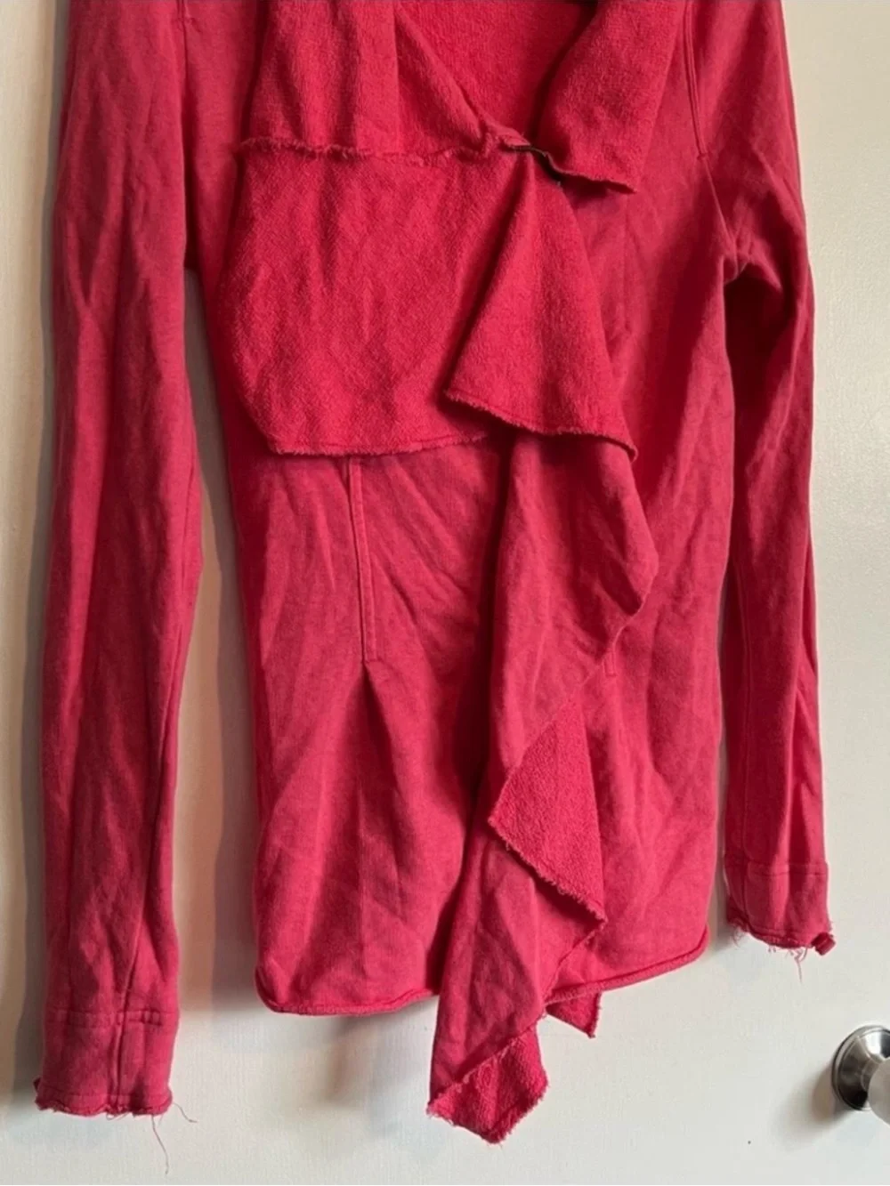 We The Free free people pink Ebb Flow Asymmetrical Zip Jacket  size small